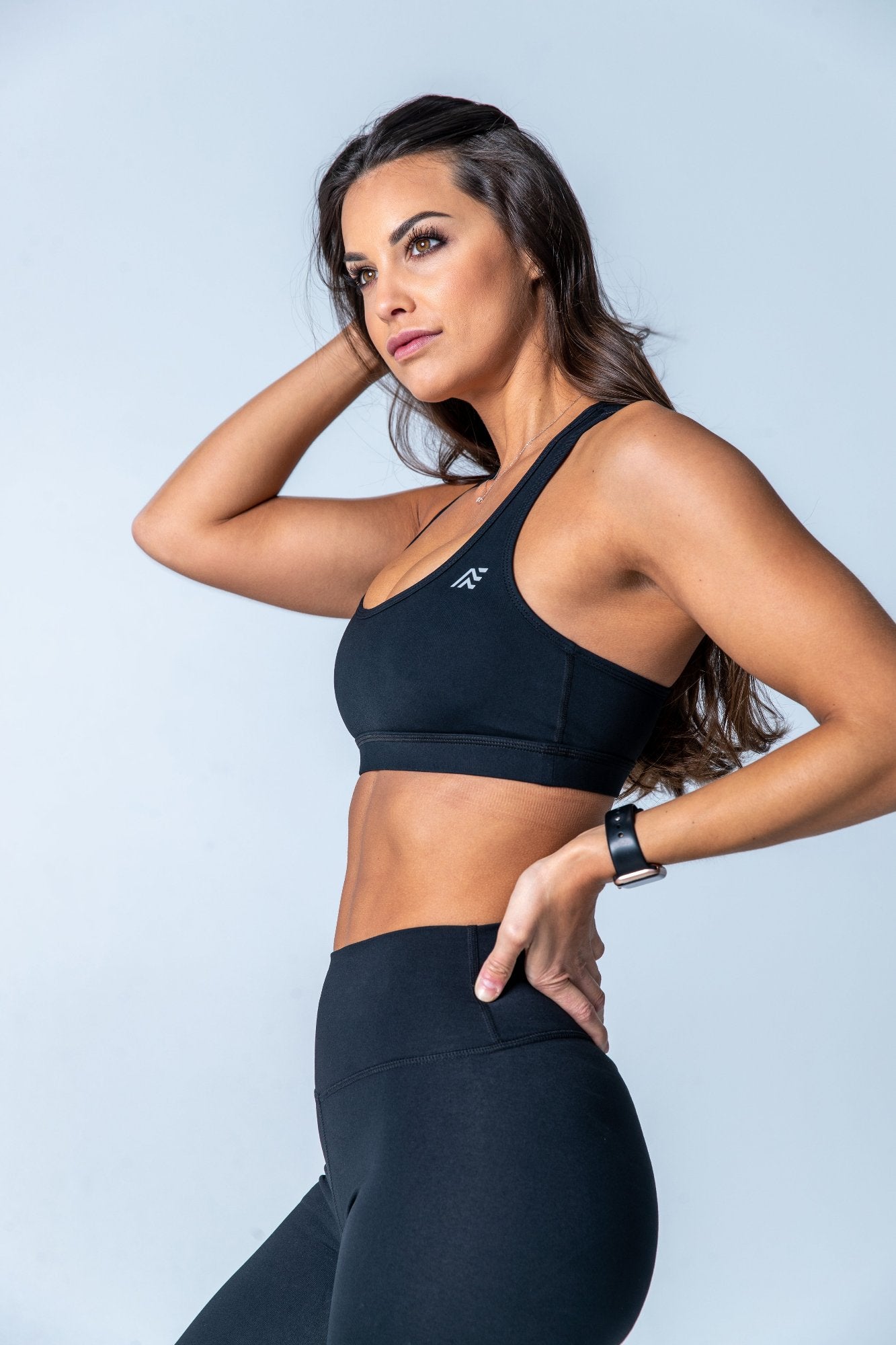 Genesis Racerback Sports Bra - Black
