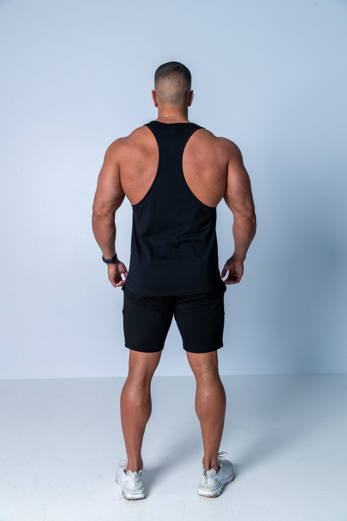 Genesis T-Back Singlet - Black